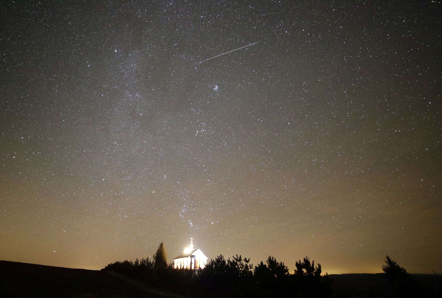 Belarus Geminids meteor shower
